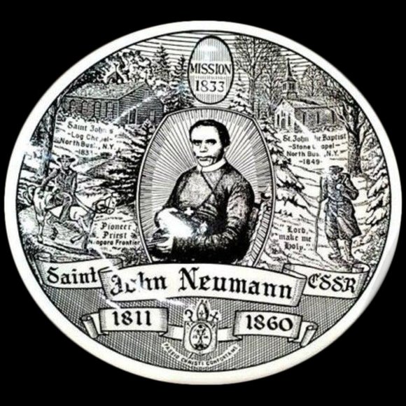 SOLD!!! Kreisshaus St John Neumann Ceramic Plate